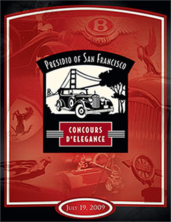2009 San Francisco Presidio Concours Program
